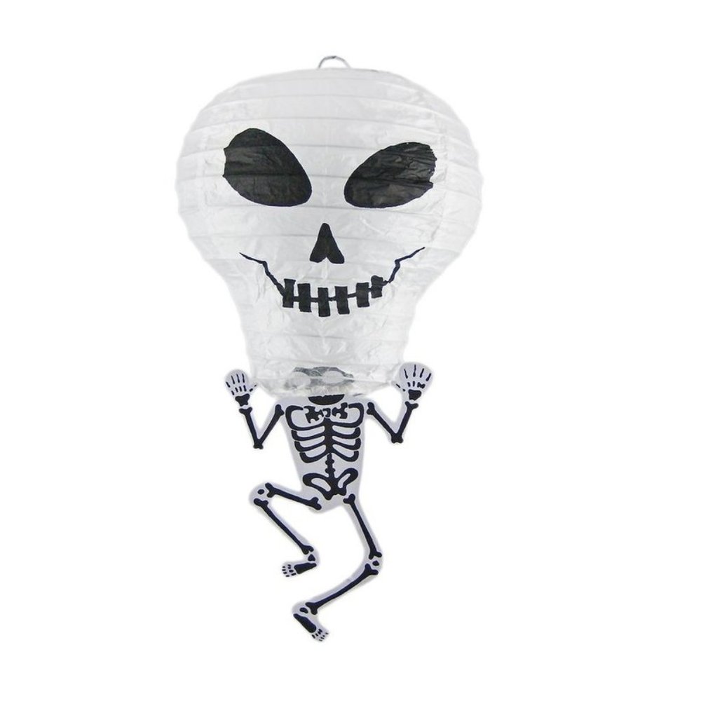 Bethany Lowe Designs Skelly Lantern - Halloween Paper Skeleton Lantern